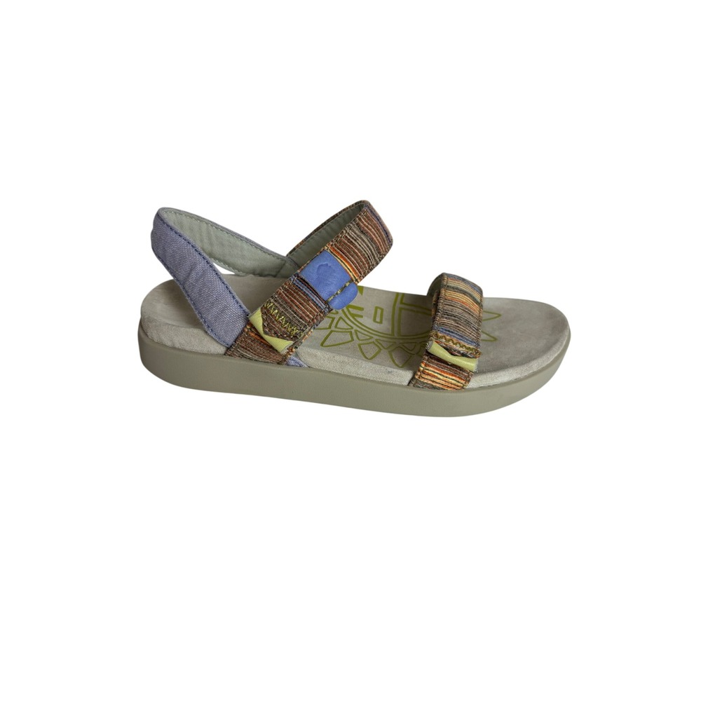 Satorisan Kona Raffia Women Multi-Color Slingback Sandals Size 8 / 39 Boho